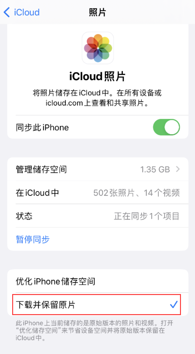 确山苹果手机维修分享iPhone 无法加载高质量照片怎么办 