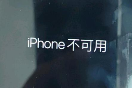 确山苹果服务网点分享锁屏界面显示“iPhone 不可用”如何解决 